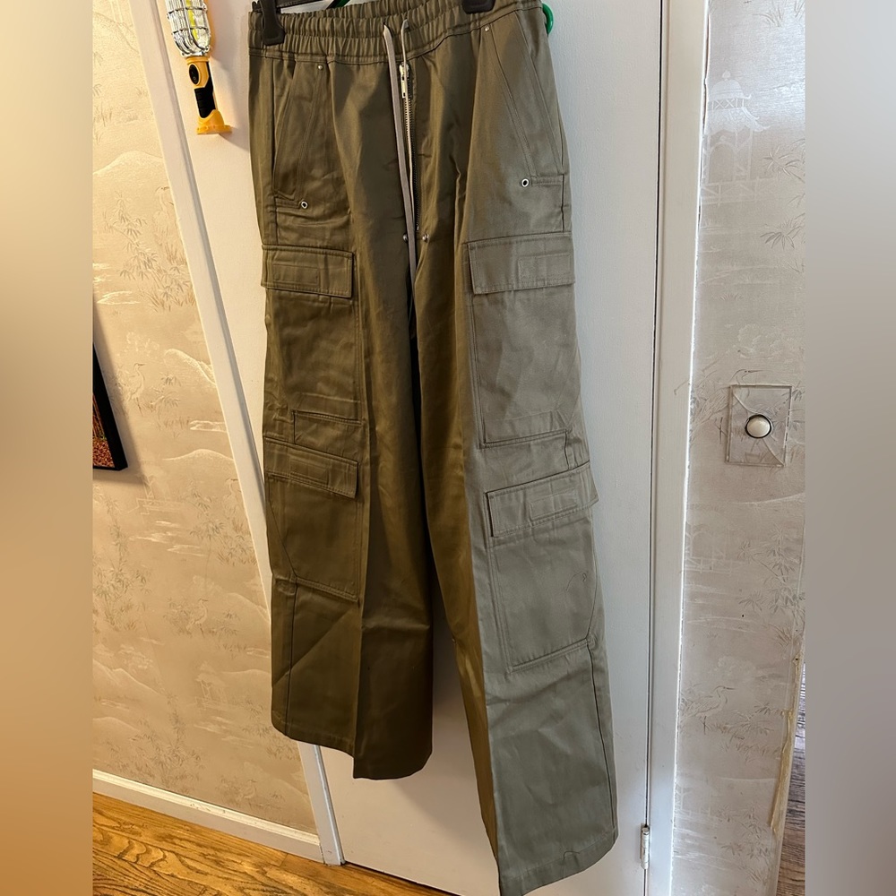 Rick owens drkshdw cargo belas pale green size medium
